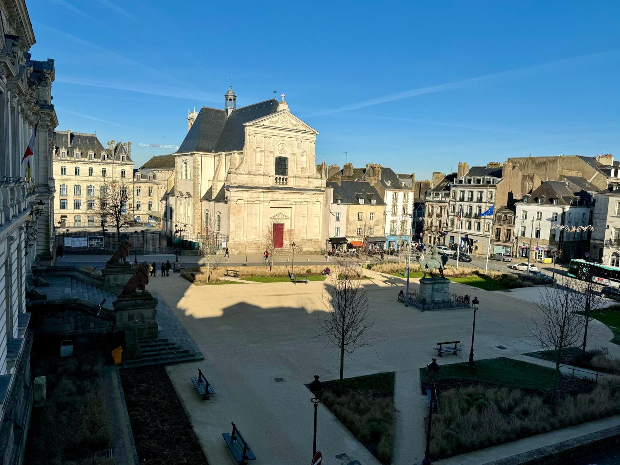 Appartement Vue imprenable sur la Mairie à Vannes Extérieur photo